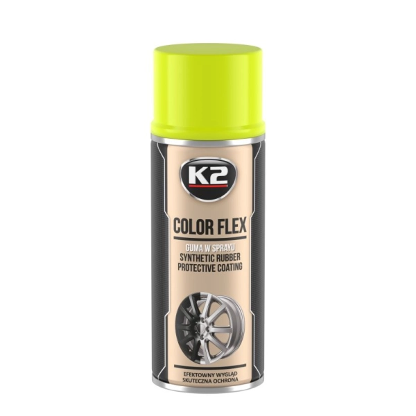 K2 Color Flex Guma w Sprayu Żółty