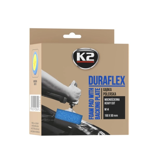 K2 Duraflex PowerPad 150mm - Mocnościerna Profesjonalna Gąbka Polerska