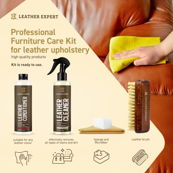 Zestaw Leather Expert Furniture Care Kit - Kompleksowa Pielęgnacja Skóry