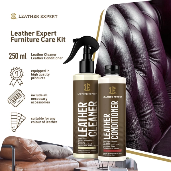 Zestaw Leather Expert Furniture Care Kit - Kompleksowa Pielęgnacja Skóry